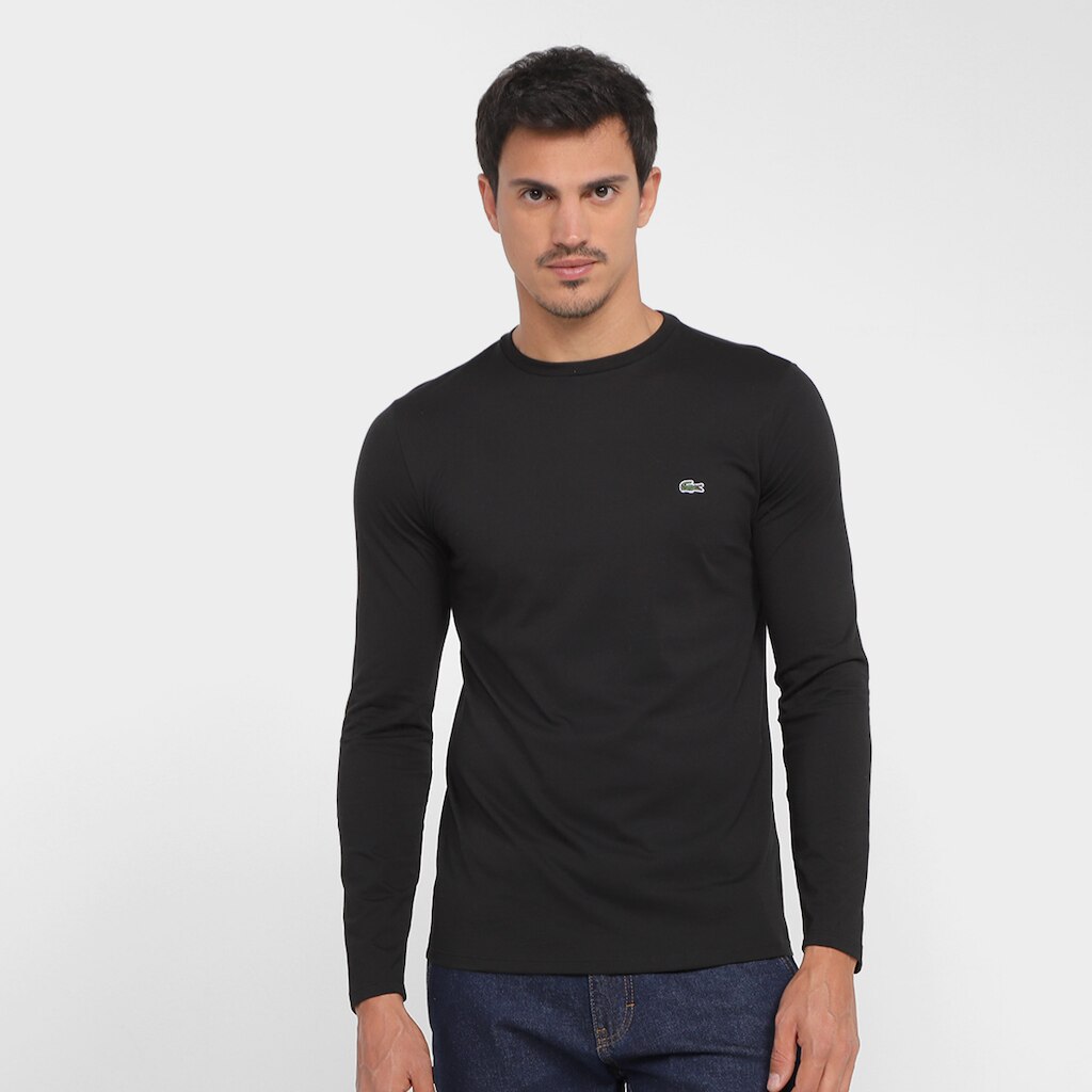 Camiseta Lacoste Manga Longa Masculina