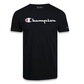 Camiseta Manga Curta Champion Script Logo Print
