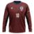 Camiseta Manga Longa Filtro UV Inglaterra Retrô Away - Vermelho