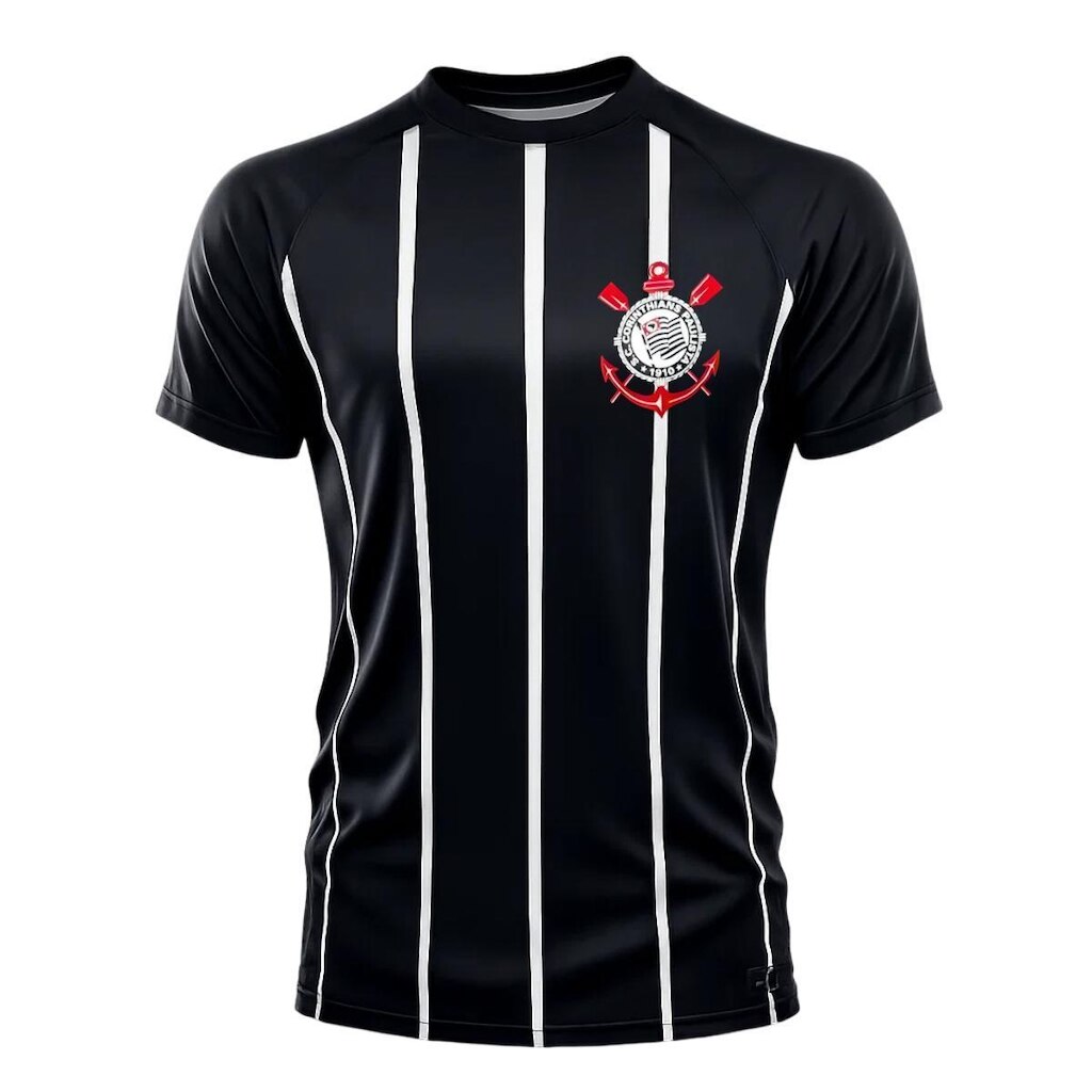 Camiseta Masculina Corinthians Raglan