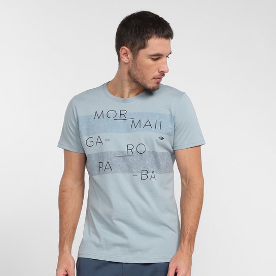 Camiseta Mormaii Estampada Masculina - Azul Menor preço em Camiseta Mormaii Estampada Masculina - Azul
