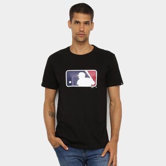 Camiseta New Era MLB Básica Essentials Major League Baseball Masculina