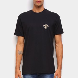 Camiseta NFL New Orleans Saints New Era Logo Shield Masculina