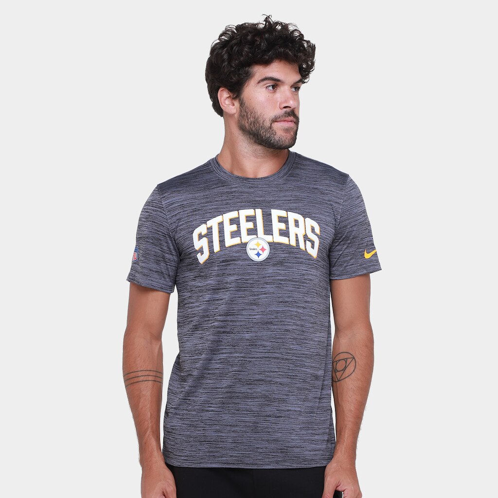 Camiseta NFL Pittsburgh Steelers Nike Drop 2 Dri-fit Team Velocity Masculina