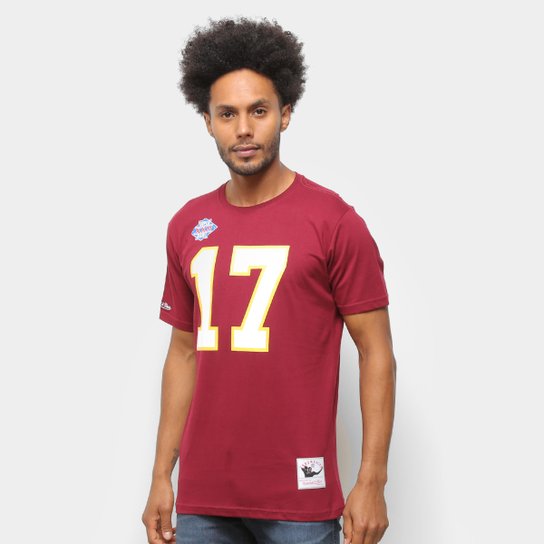 Camiseta NFL Washington Football Team nº 17 Doug Williams Mitchell & Ness Masculina - Vermelho Escuro Menor preço em Camiseta NFL Washington Football Team nº 17 Doug Williams Mitchell & Ness Masculina - Vermelho Escuro