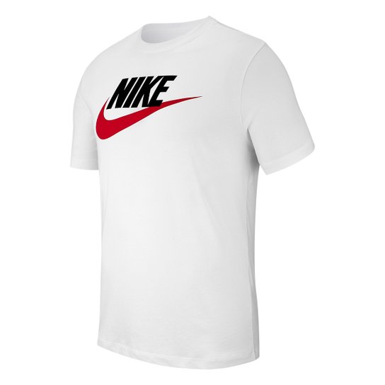 Camiseta Nike Sportwear Icon Futura Masculina - Branco+Chumbo