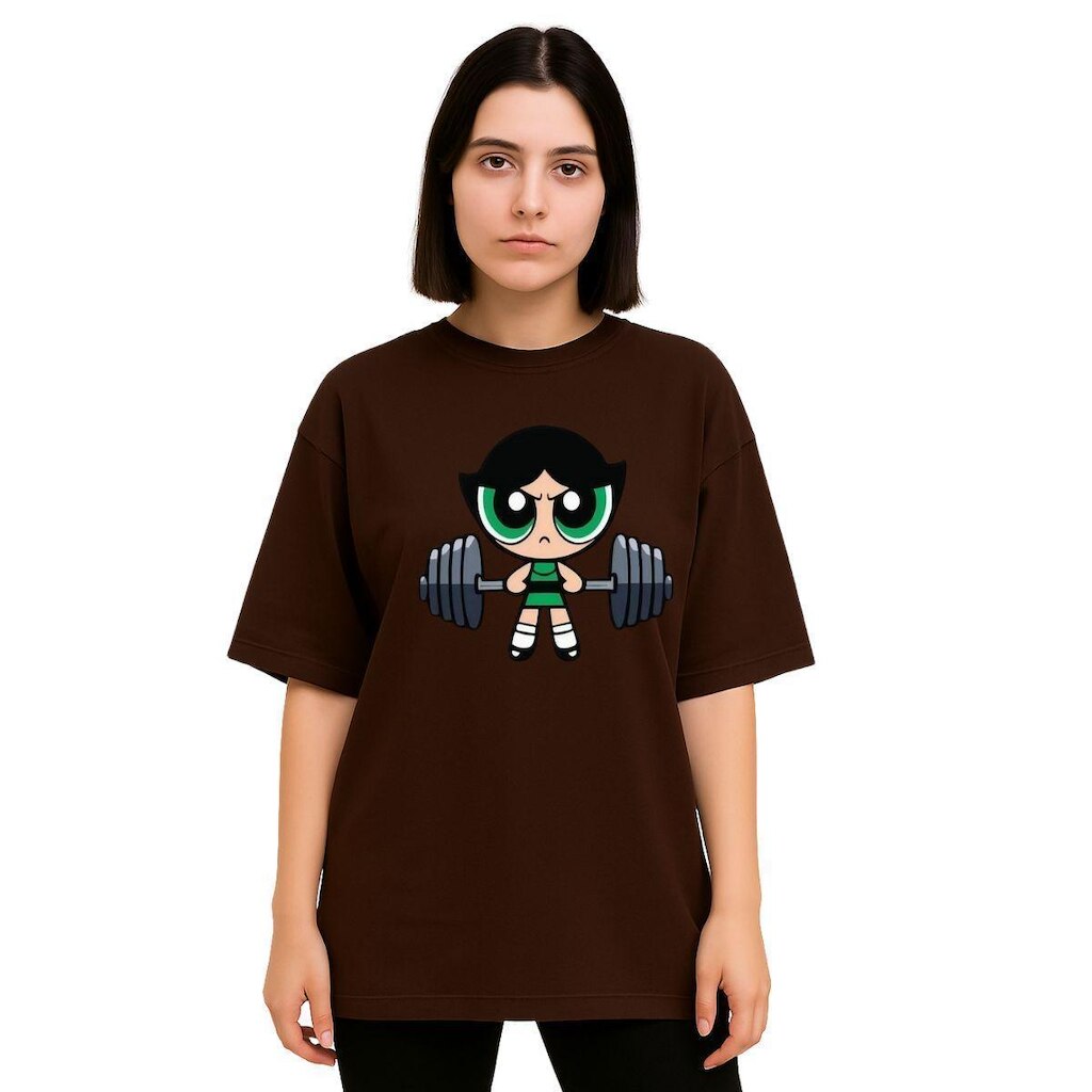 Camiseta Oversized Feminina Algodão Treino Academia Estampada