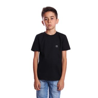 Camiseta Ox Silver Brand Básica Infantil Juvenil
