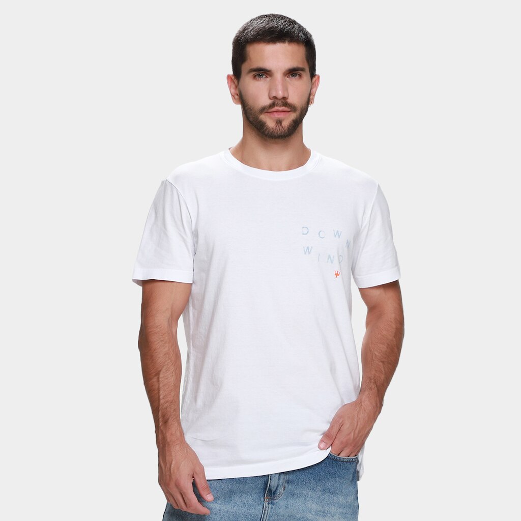 Camiseta Slim Osklen Stone Downwind Masculina