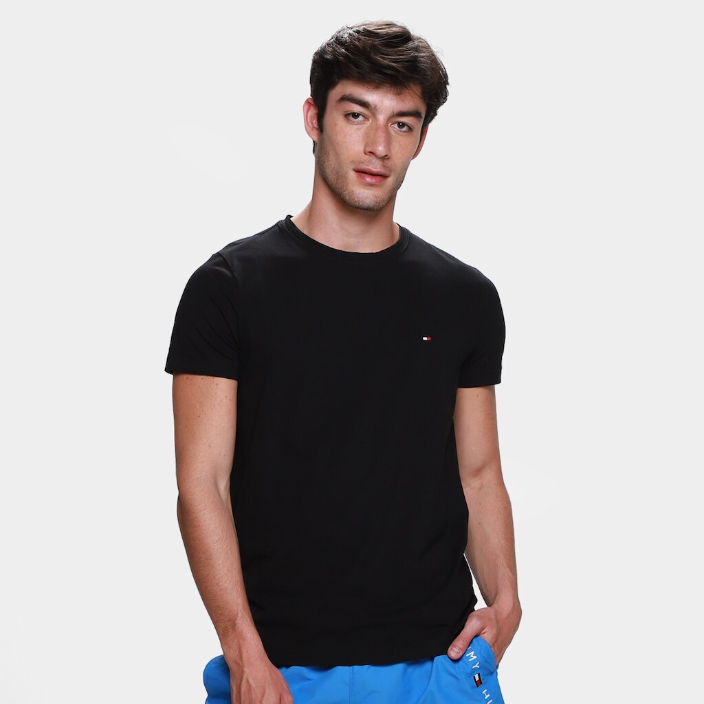 Camiseta Slim Tommy Hilfiger Stretch Fit Masculina