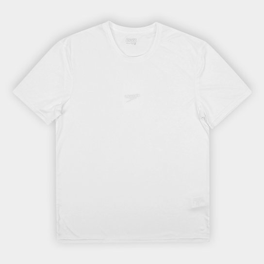 Camiseta Speedo Basic Interlock Uv50 Masculina - Branco Menor preço em Camiseta Speedo Basic Interlock Uv50 Masculina - Branco