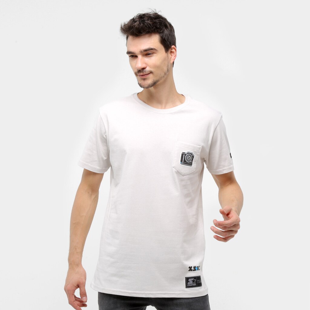 Camiseta Starter Skate Bolso Masculina