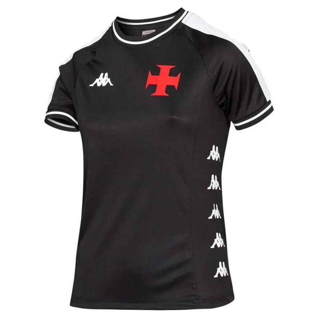 Camiseta Vasco Supporter Block Feminina - Preta