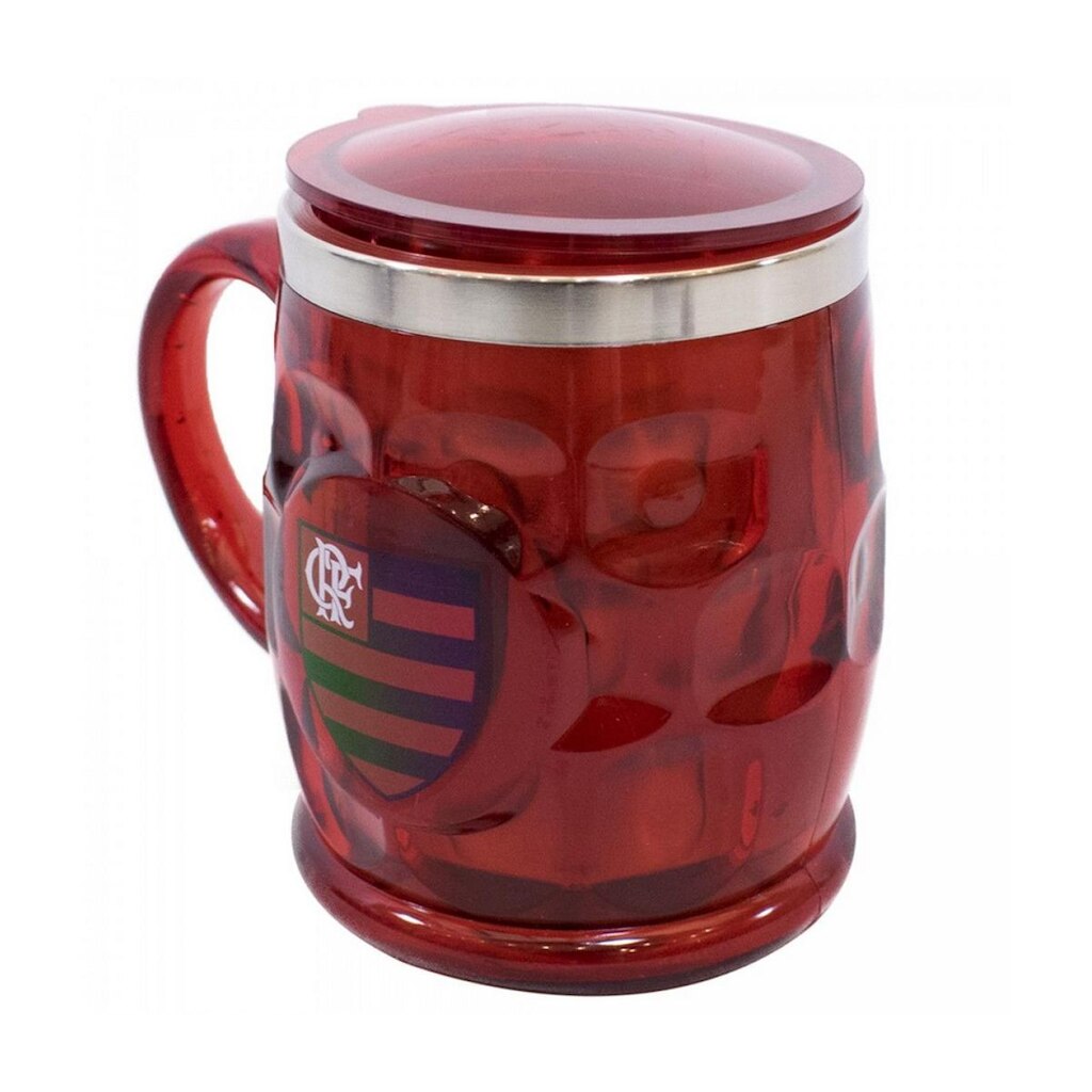 Caneca Térmica Com Tampa 500ml - Flamengo