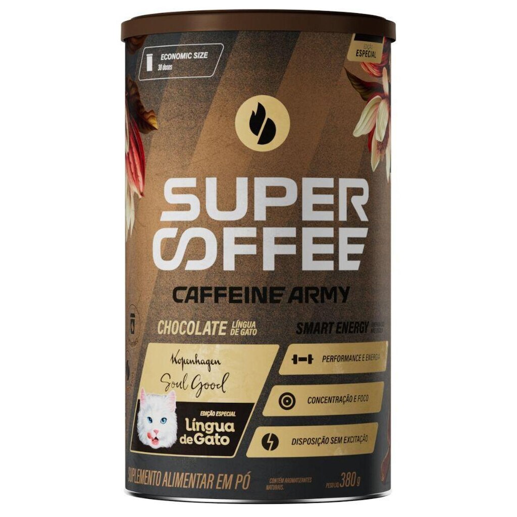 Cappuccino Gourmet Lingua Gato Kopenhagen 380g Caffeine Army