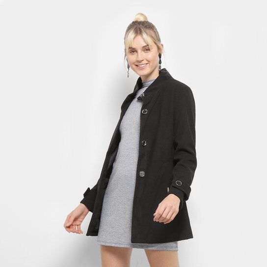 Casaco Quenn's Lã Batida Longo Feminino - Preto é ruim? Casaco Quenn's Lã Batida Longo Feminino - Preto é boa?