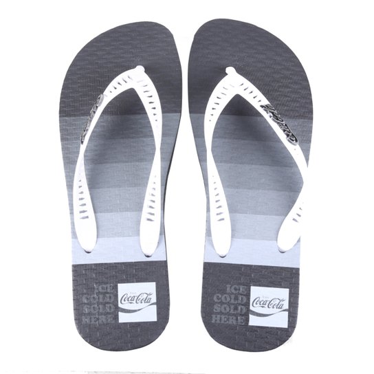 Chinelo Coca Cola Golden Bands Masculino - Preto+Branco é ruim? Chinelo Coca Cola Golden Bands Masculino - Preto+Branco é boa?
