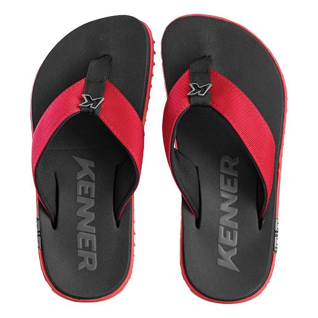 Chinelo de Dedo Masculino Preto e Dourado Kivah Kenner