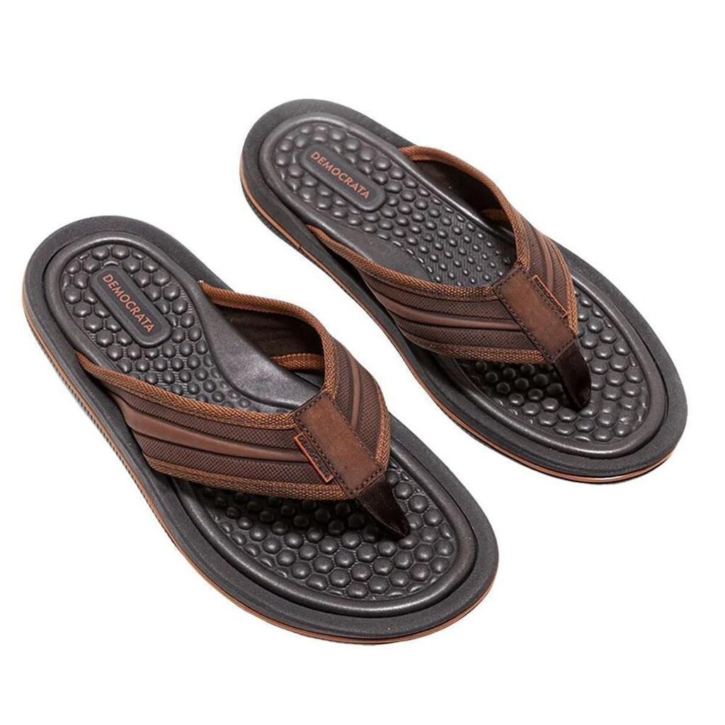 Chinelo Democrata Denim Groove Masculino