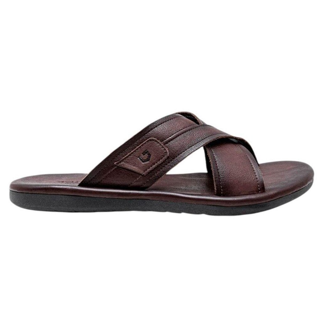 Chinelo Democrata Easy Zion Masculino - Marrom 43