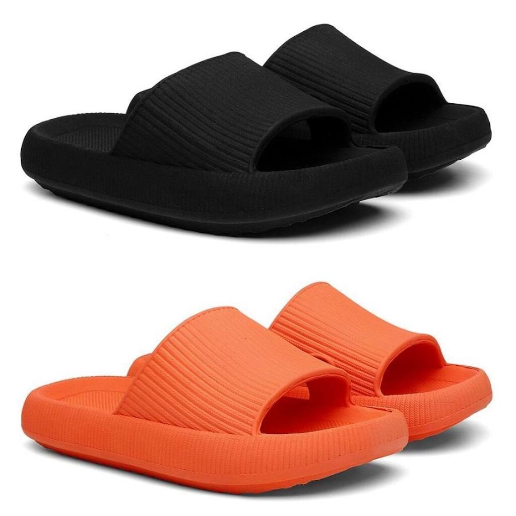 Chinelo Feminino Masculino Slide Confortável Kit 2