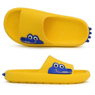 Chinelo Infantil Nuvem Slide Dino Jacarezinho Menino Menina