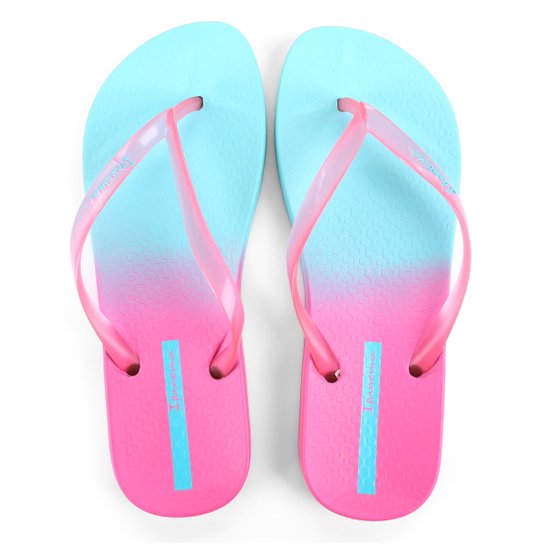 Chinelo Ipanema Degradê Feminino - Rosa+Azul Menor preço em Chinelo Ipanema Degradê Feminino - Rosa+Azul