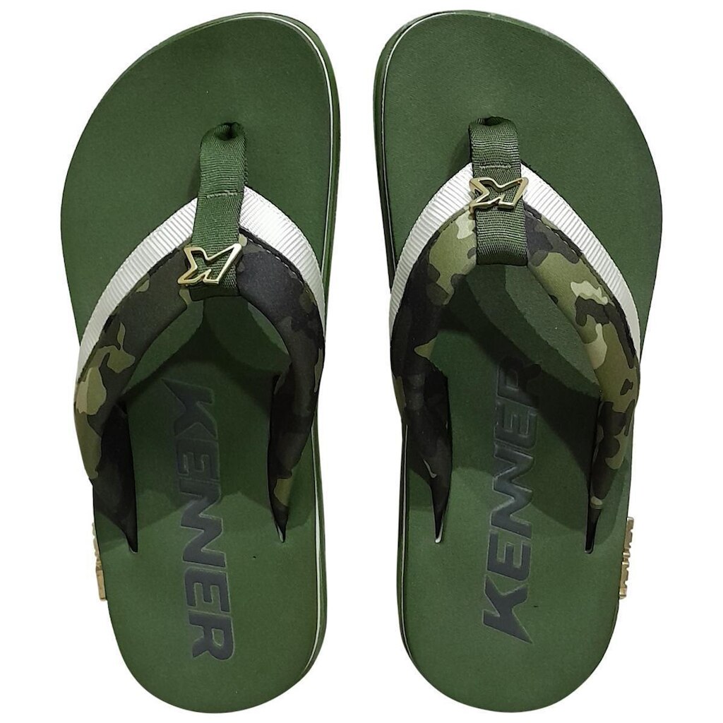 Chinelo Kenner Kivah Army Colors Verde Camuflado Original