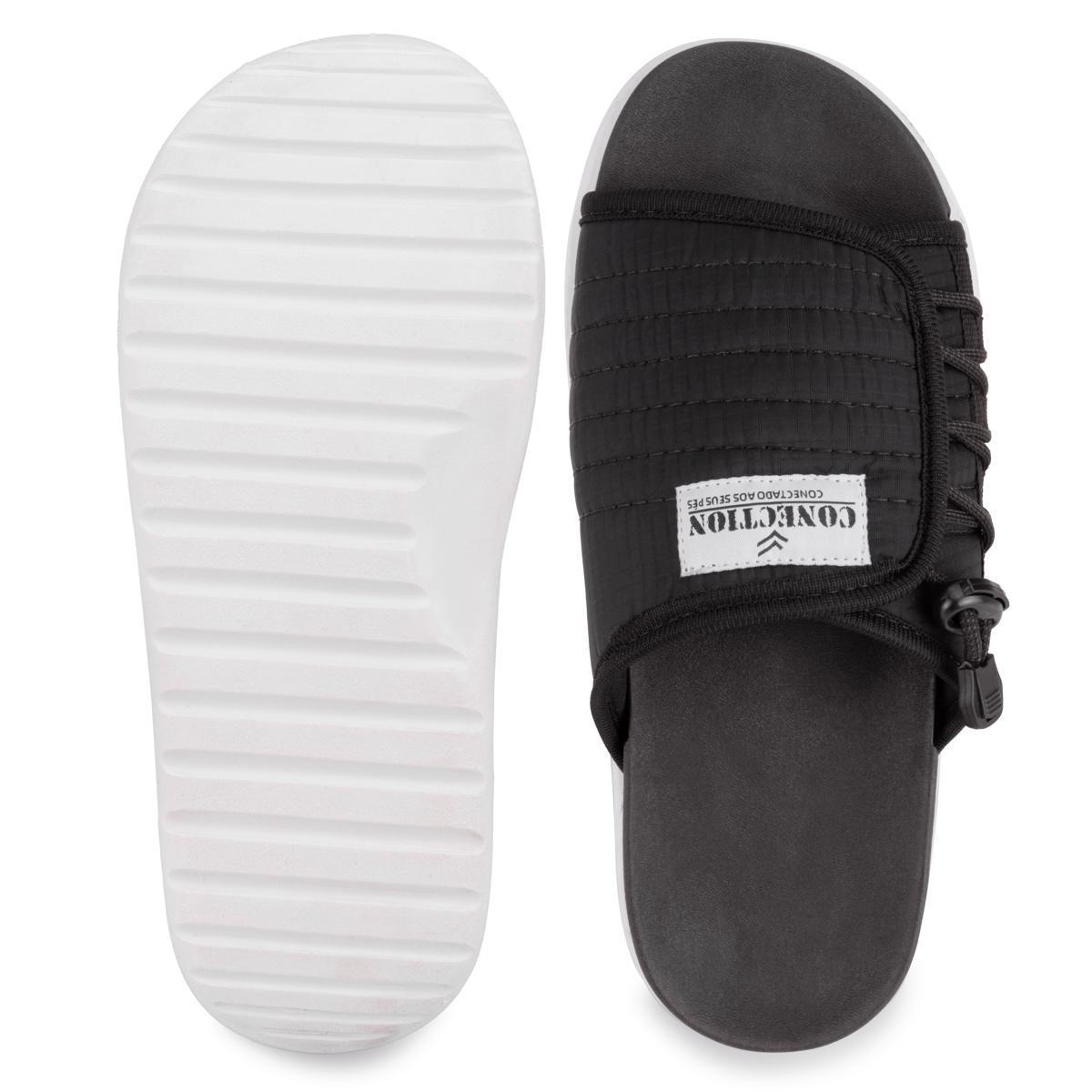 Chinelo Masculino Slide Sandália Asuna Nuvem Anatomico - Preto