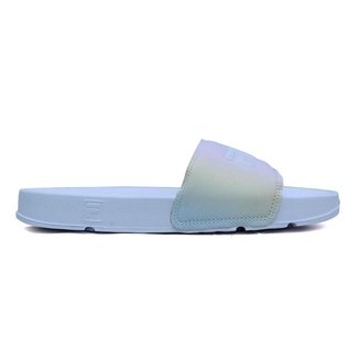 Chinelo Slide Fila Drifter Basic Branco e Lilás Feminino FILA