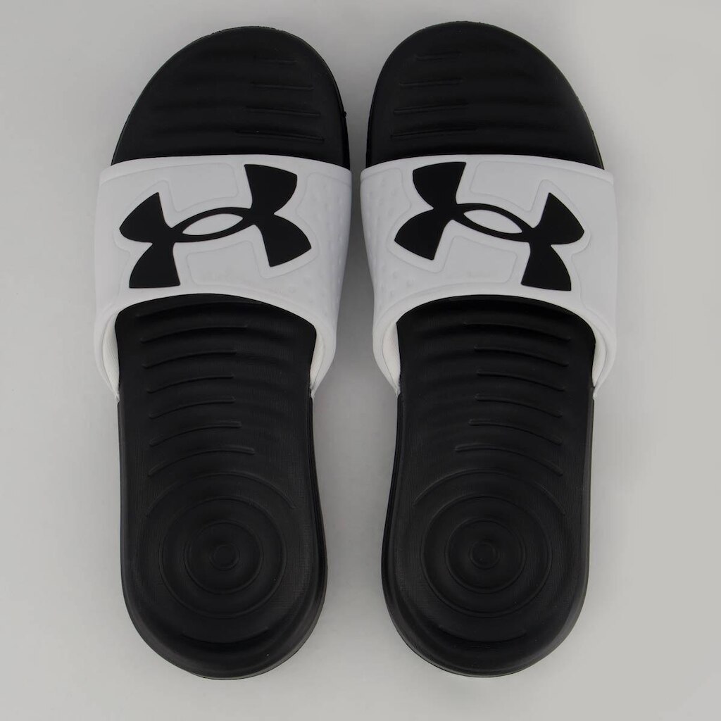 Chinelo Under Armour Ansa Light Branco e Preto