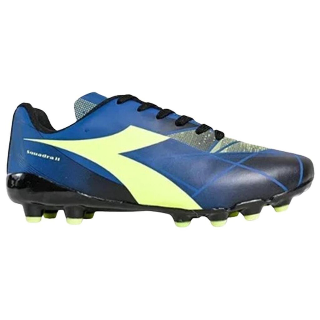 Chuteira Diadora Squadra II Campo Masculino - Azul e Amarelo