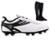 Chuteira Futebol Profissional Masculina de Couro Campo Grama Natural + Meião - Branco