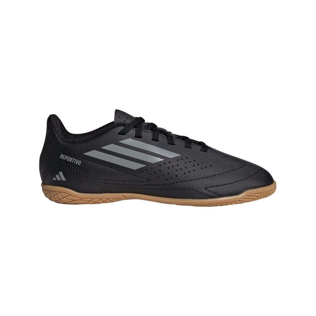 Chuteira Futsal Adidas Deportivo III 30 Infantil - Preto e Prata