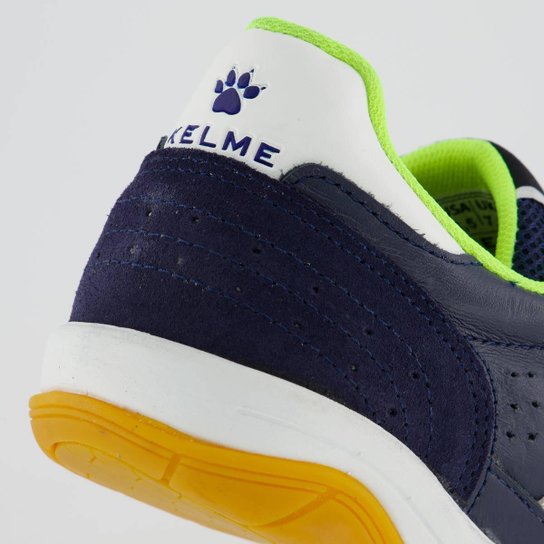 Chuteira Kelme Elite Futsal Marinho e Verde