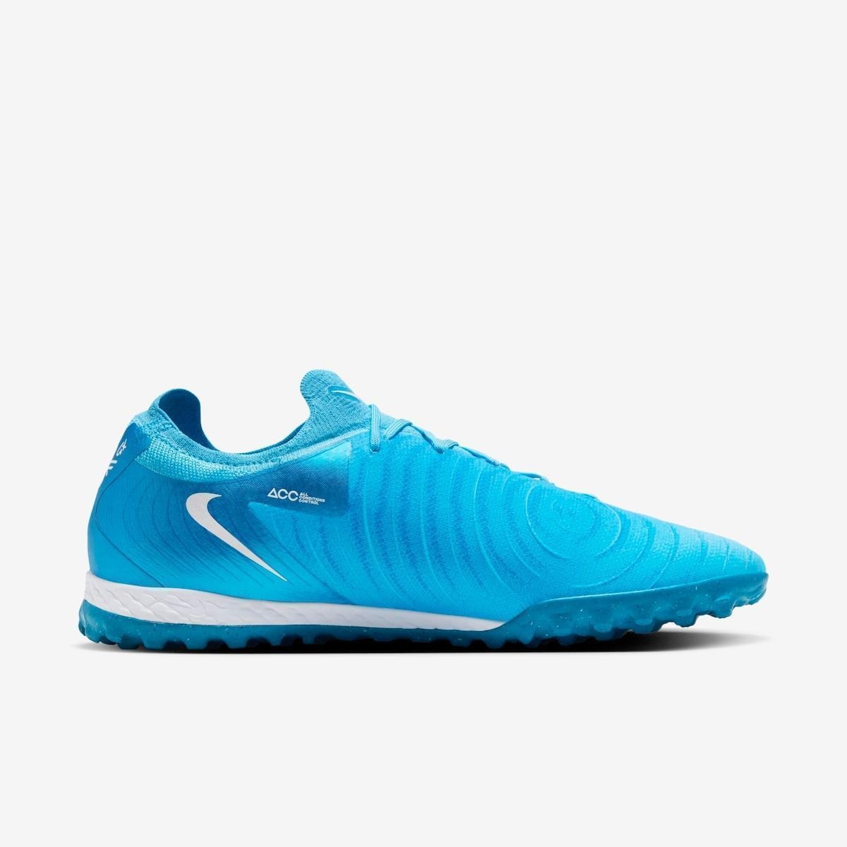 Chuteira Nike Phantom React GX II Pro Society Masculina - Azul