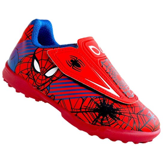 Chuteira Society Infantil Marvel Homem Aranha Heroi Original