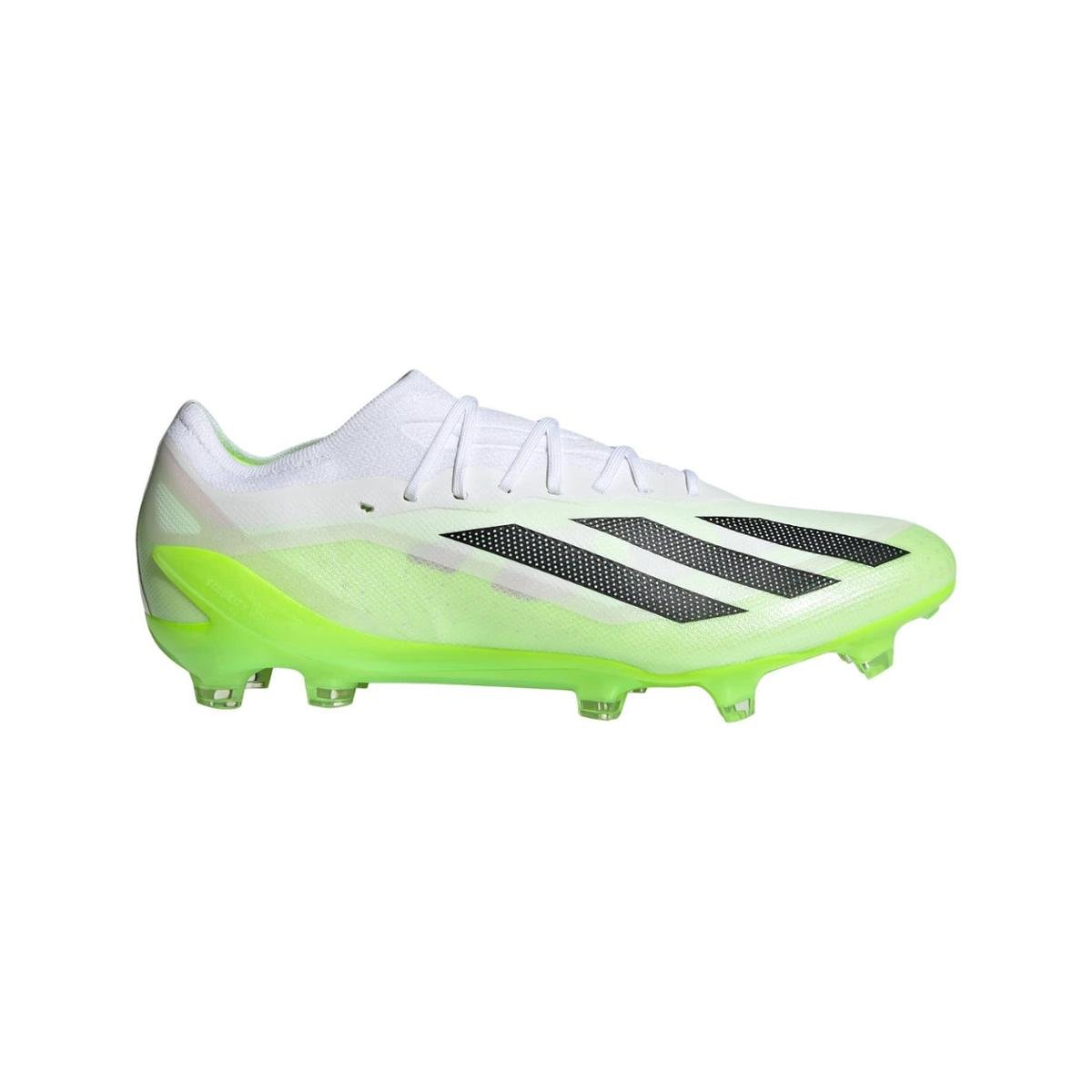 Chuteira X Crazyfast.1 Campo Adidas - Branco+Verde Limão | Clube