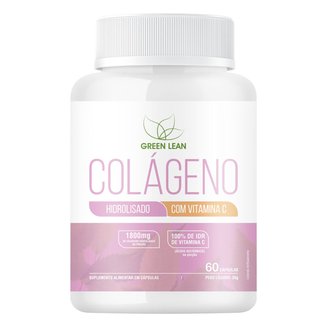 Colágeno Hidrolisado E Vitamina C Green Lean - 60 Cápsulas