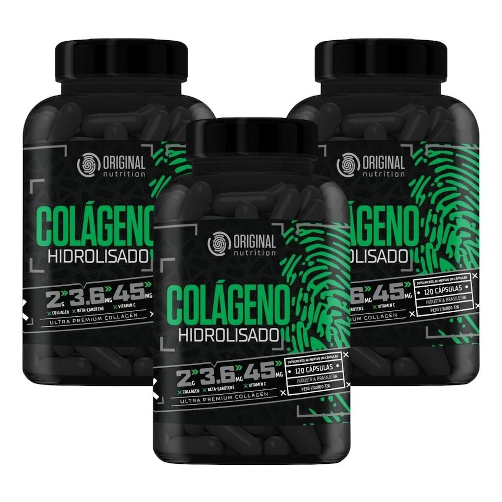 Combo 3x Colágeno  Hidrolisado 120 Cáps - Original Nutrition