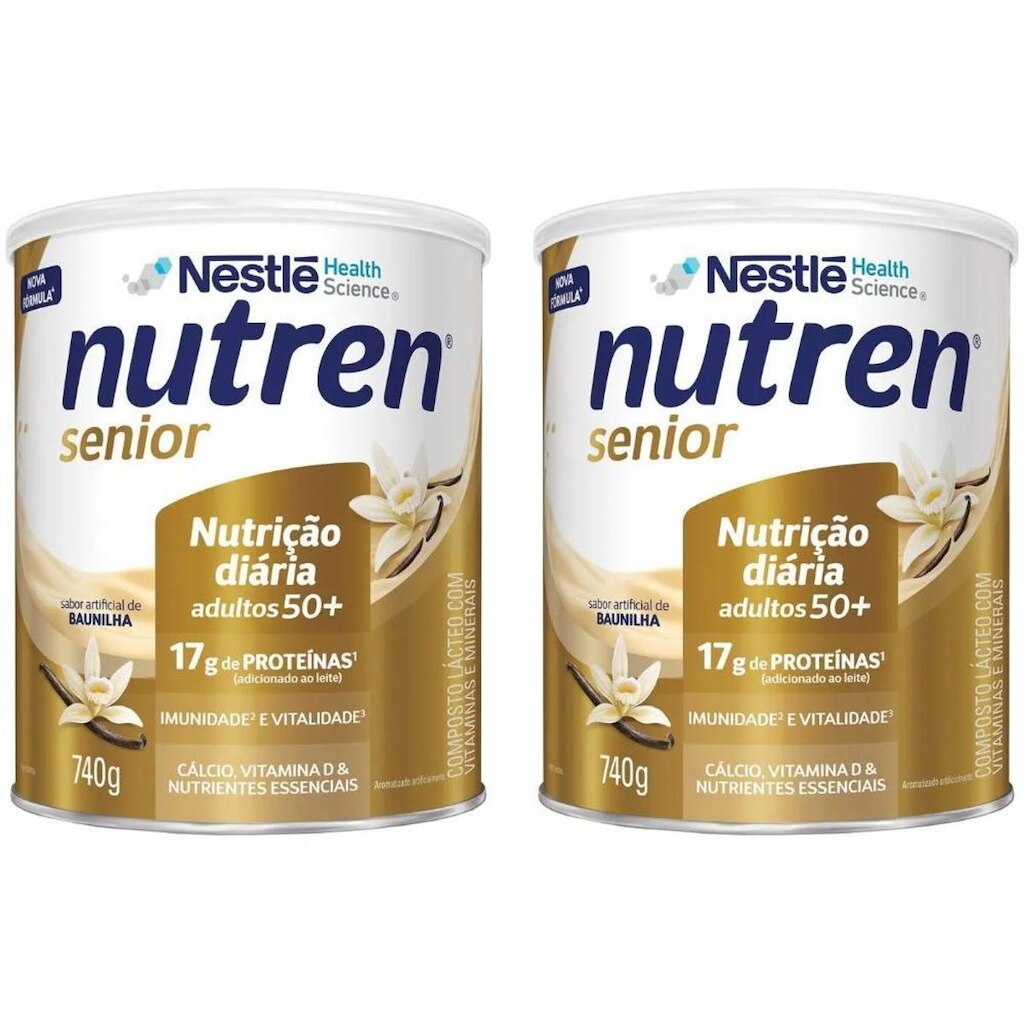 Composto Lácteo Nutren Sênior Integral - 740g 2 Unidades