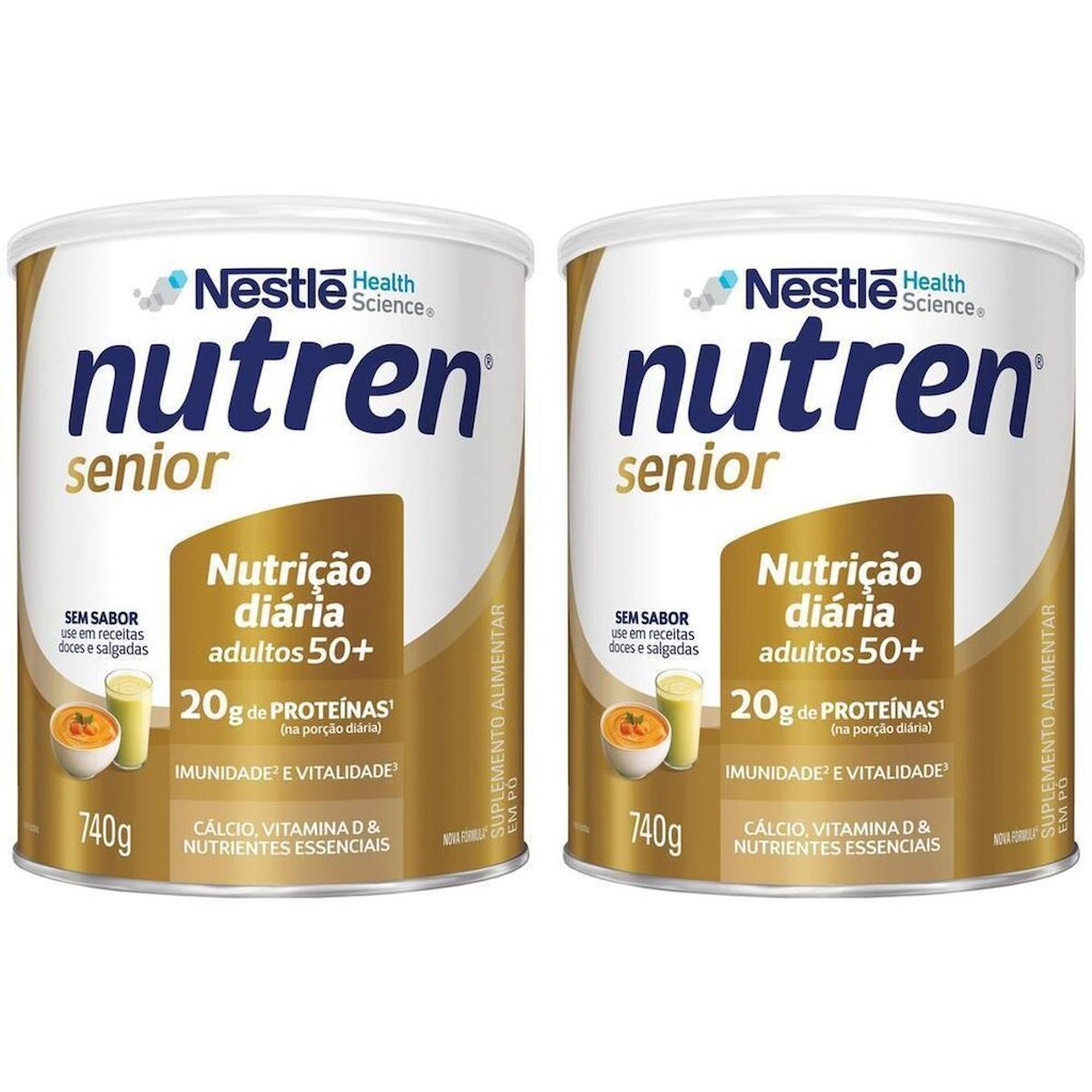 Composto Lácteo Nutren Sênior Integral - 740g 2 Unidades