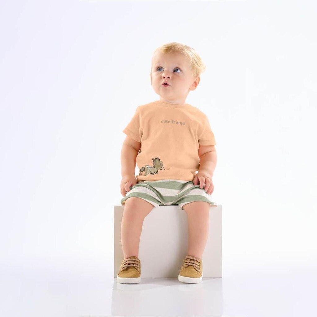 Conjunto Bebê Menino - Pessego - 50567-1292