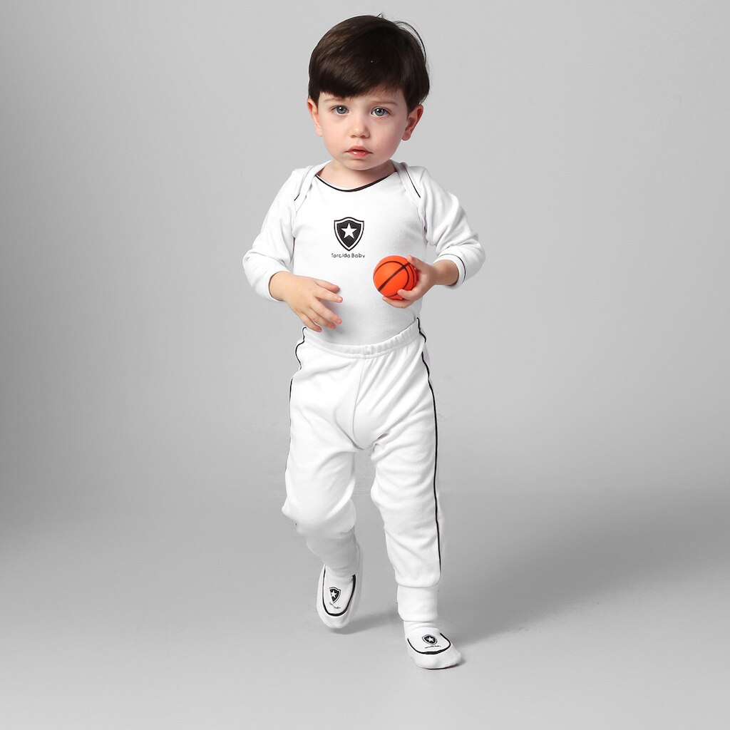 Conjunto Botafogo Body c/ 3 peças Infantil