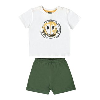 Conjunto com Camiseta e Bermuda para Bebê Menino Bee Loop