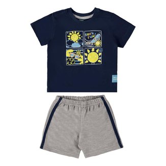 Conjunto com Camiseta e Bermuda para Bebê Menino Bee Loop