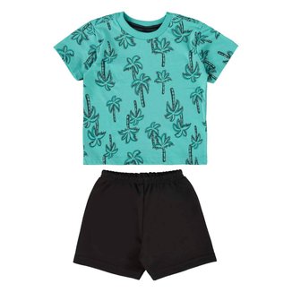 Conjunto com Camiseta e Bermuda para Bebê Menino Bee Loop