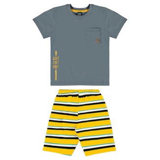 Conjunto com Camiseta e Bermuda para Menino Bee Loop