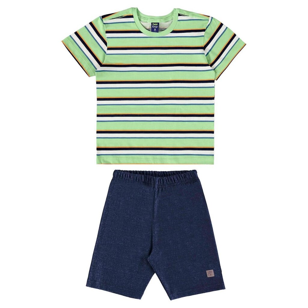 Conjunto com Camiseta e Bermuda para Menino Bee Loop