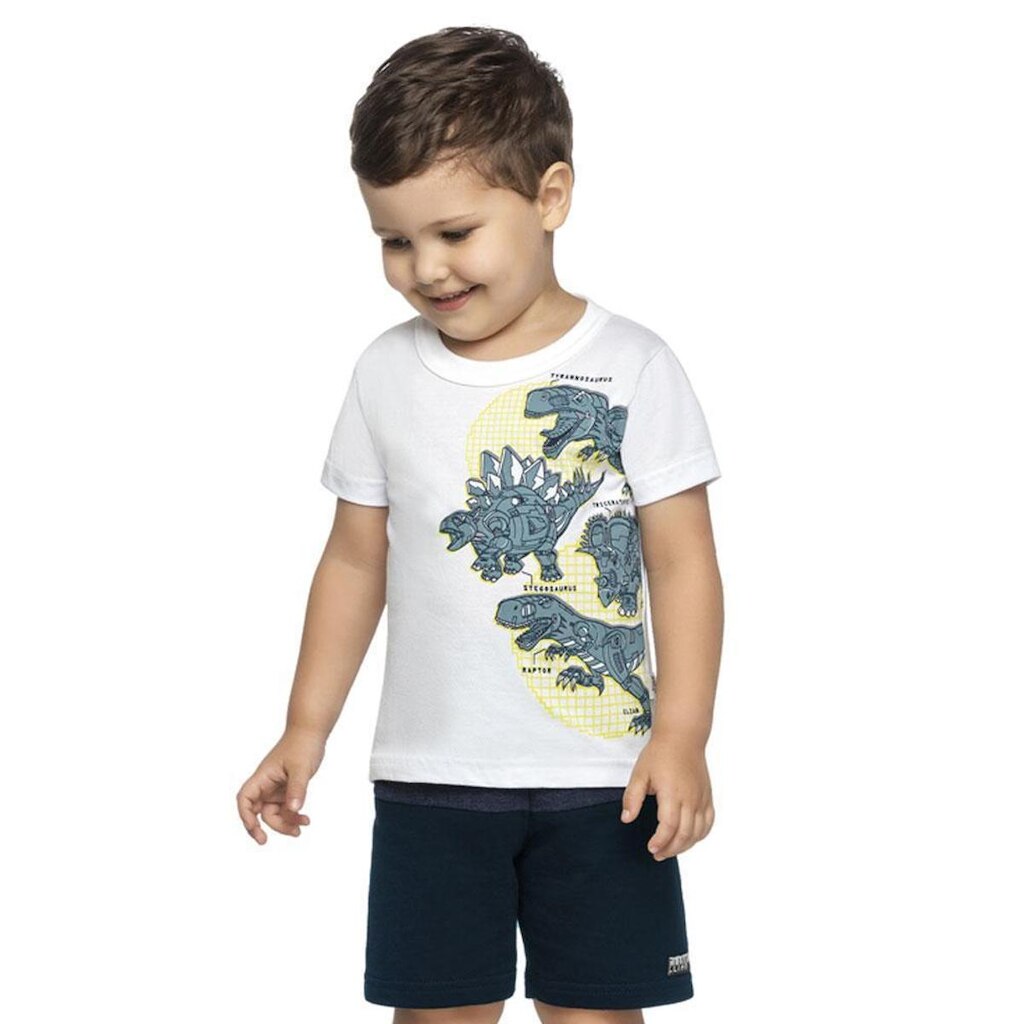 Conjunto Curto Infantil Menino Dinossauros Elian
